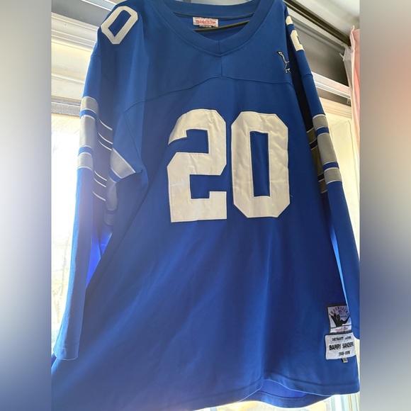 Mitchell n Ness NFL Jersey Detroit Lions Barry Sanders #20 1989 2XL-3XL - Picture 1 of 8